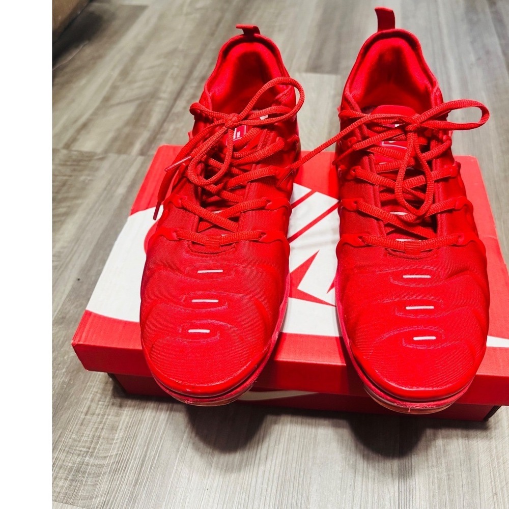 Nike Air VaporMax Plus Triple Red University Red 924453-006 Mens 10